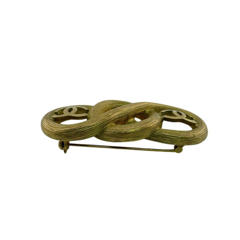 CC Logo Brooch Metal