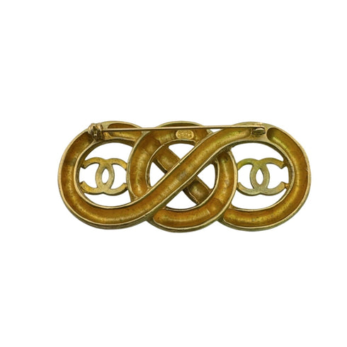 CC Logo Brooch Metal