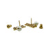 Logo Earrings Metal and Rhinestone