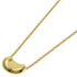 Bean Pendant Necklace 18K Yellow Gold 7.5mm