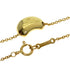 Bean Pendant Necklace 18K Yellow Gold 7.5mm