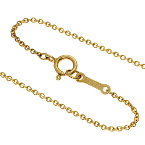 Bean Pendant Necklace 18K Yellow Gold 7.5mm