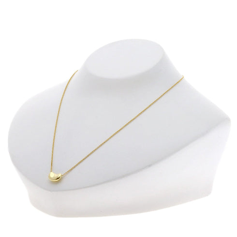 Bean Pendant Necklace 18K Yellow Gold 7.5mm