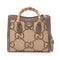 Diana NM Bamboo Handle Tote Jumbo GG Canvas Small
