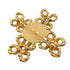 93A Cross Motif Pearl Brooch Gold