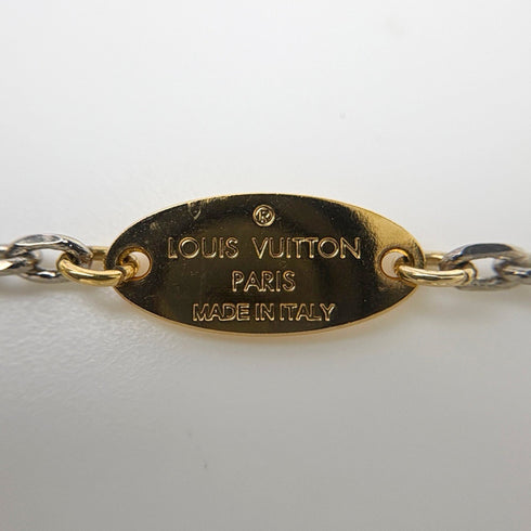 Sautoir Logomania Pendant Necklace Metal Gold and Silver