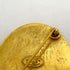 CC Logo Brooch Gold-Tone Metal