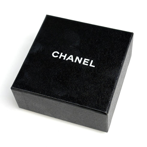 CC Logo Brooch Gold-Tone Metal