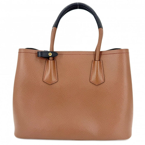 Cuir Double Tote Saffiano Leather Medium