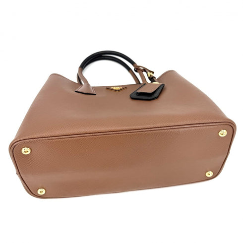 Cuir Double Tote Saffiano Leather Medium