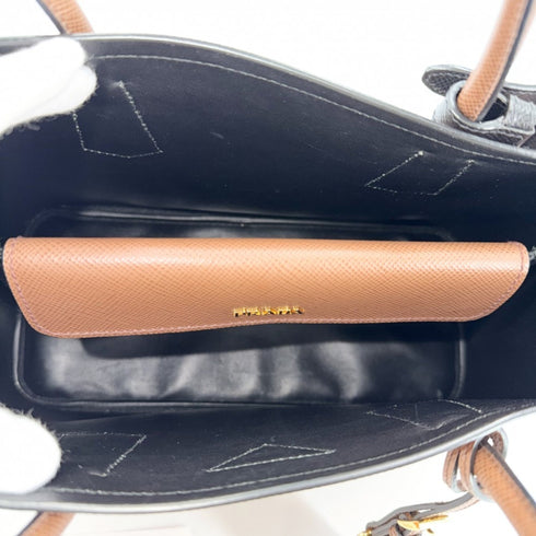 Cuir Double Tote Saffiano Leather Medium