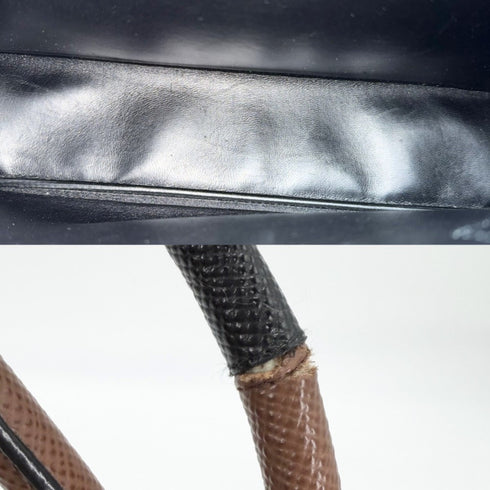 Cuir Double Tote Saffiano Leather Medium