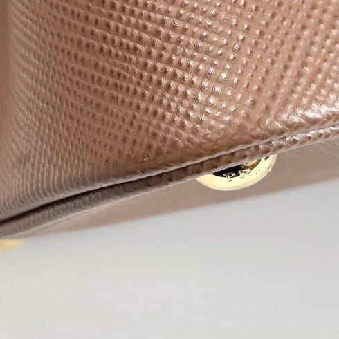 Cuir Double Tote Saffiano Leather Medium