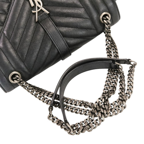 Classic Monogram Slouchy Envelope Satchel Mixed Matelasse Leather Medium