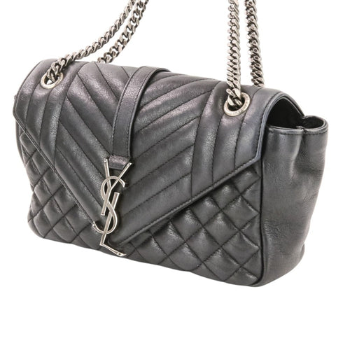 Classic Monogram Slouchy Envelope Satchel Mixed Matelasse Leather Medium