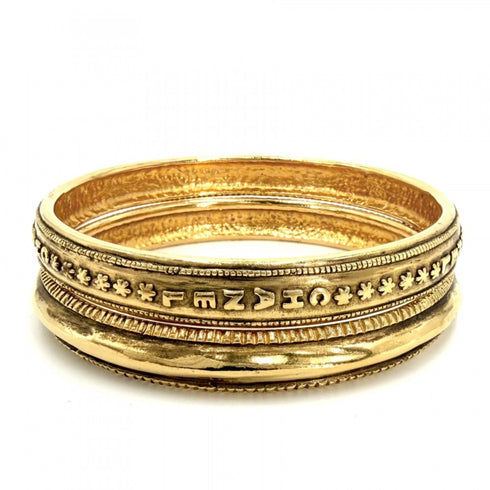 Vintage Double Strand Bracelet Metal