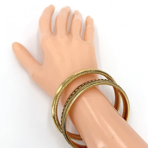 Vintage Double Strand Bracelet Metal