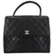 Vintage Classic Top Handle Flap Bag Quilted Caviar Jumbo