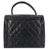 Vintage Classic Top Handle Flap Bag Quilted Caviar Jumbo
