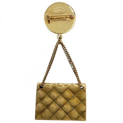 CC Logo Brooch Metal
