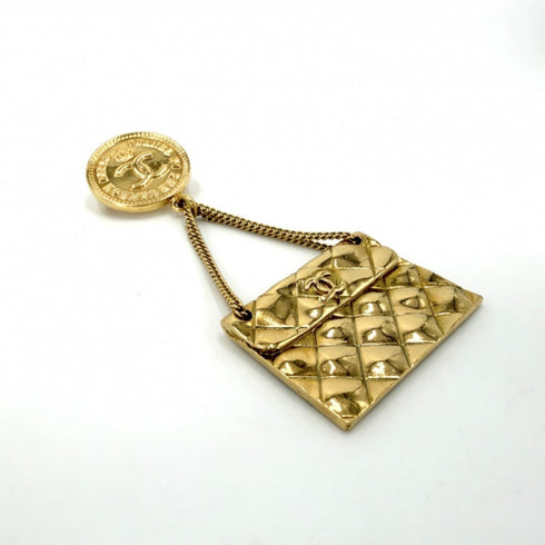 CC Logo Brooch Metal