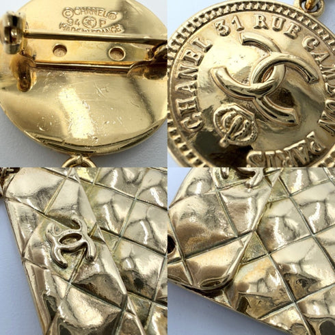 CC Logo Brooch Metal