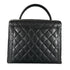 Vintage Classic Top Handle Flap Bag Quilted Caviar Jumbo