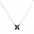 Victoria Pendant Necklace Platinum with Sapphire