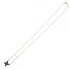 Victoria Pendant Necklace Platinum with Sapphire