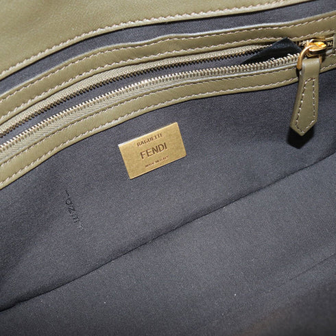 Baguette NM Bag Zucca Embossed Leather Medium