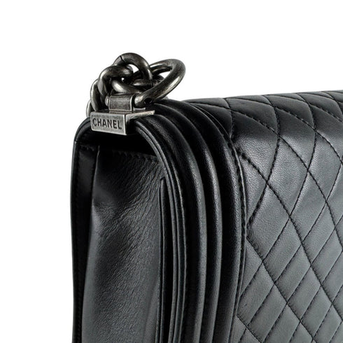 Boy Flap Bag Quilted Calfskin Large