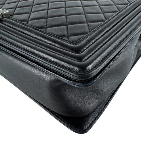 Boy Flap Bag Quilted Calfskin Large
