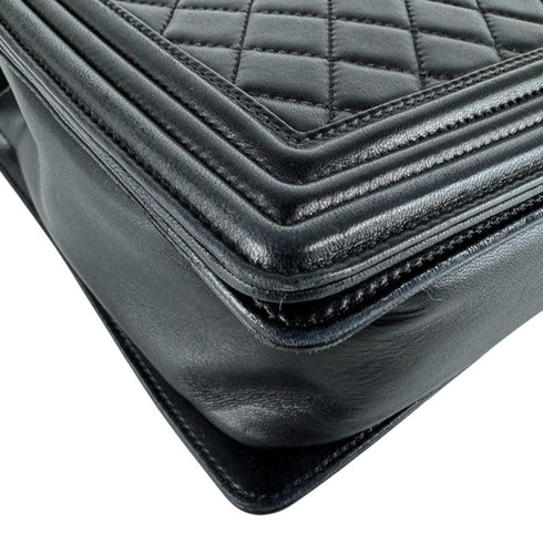 Boy Flap Bag Quilted Calfskin Large