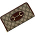 Horsebit 1955 Zip Around Wallet GG Coated Canvas Long