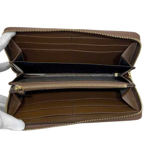 Horsebit 1955 Zip Around Wallet GG Coated Canvas Long