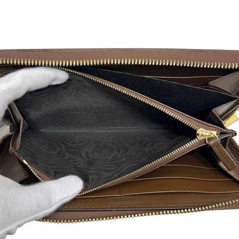 Horsebit 1955 Zip Around Wallet GG Coated Canvas Long