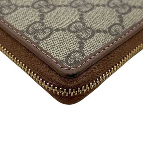 Horsebit 1955 Zip Around Wallet GG Coated Canvas Long