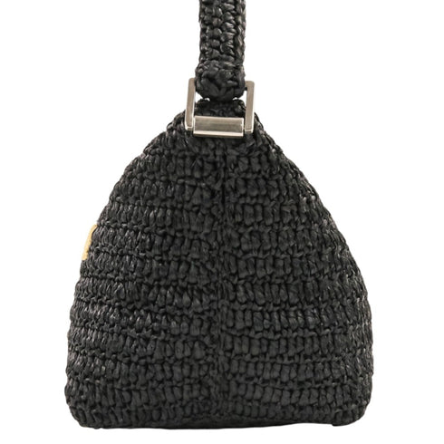 Tuc Logo Crossbody Bag Woven Raffia
