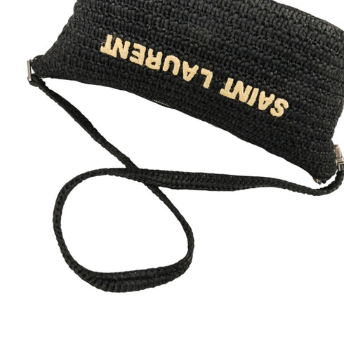 Tuc Logo Crossbody Bag Woven Raffia