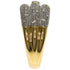 Band Ring Platinum and 18K Yellow Gold with Diamond