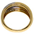 Band Ring Platinum and 18K Yellow Gold with Diamond
