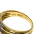Band Ring Platinum and 18K Yellow Gold with Diamond