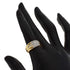 Band Ring Platinum and 18K Yellow Gold with Diamond