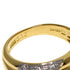 Band Ring Platinum and 18K Yellow Gold with Diamond