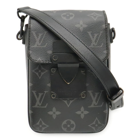 S Lock Vertical Wearable Wallet Monogram Eclipse Canvas