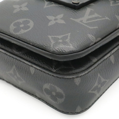 S Lock Vertical Wearable Wallet Monogram Eclipse Canvas