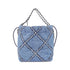 22 Chain Hobo Quilted Stitched Denim Mini