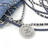 22 Chain Hobo Quilted Stitched Denim Mini