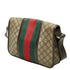 Web Flap Messenger Bag GG Coated Canvas Medium