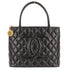 Medallion Tote Quilted Caviar